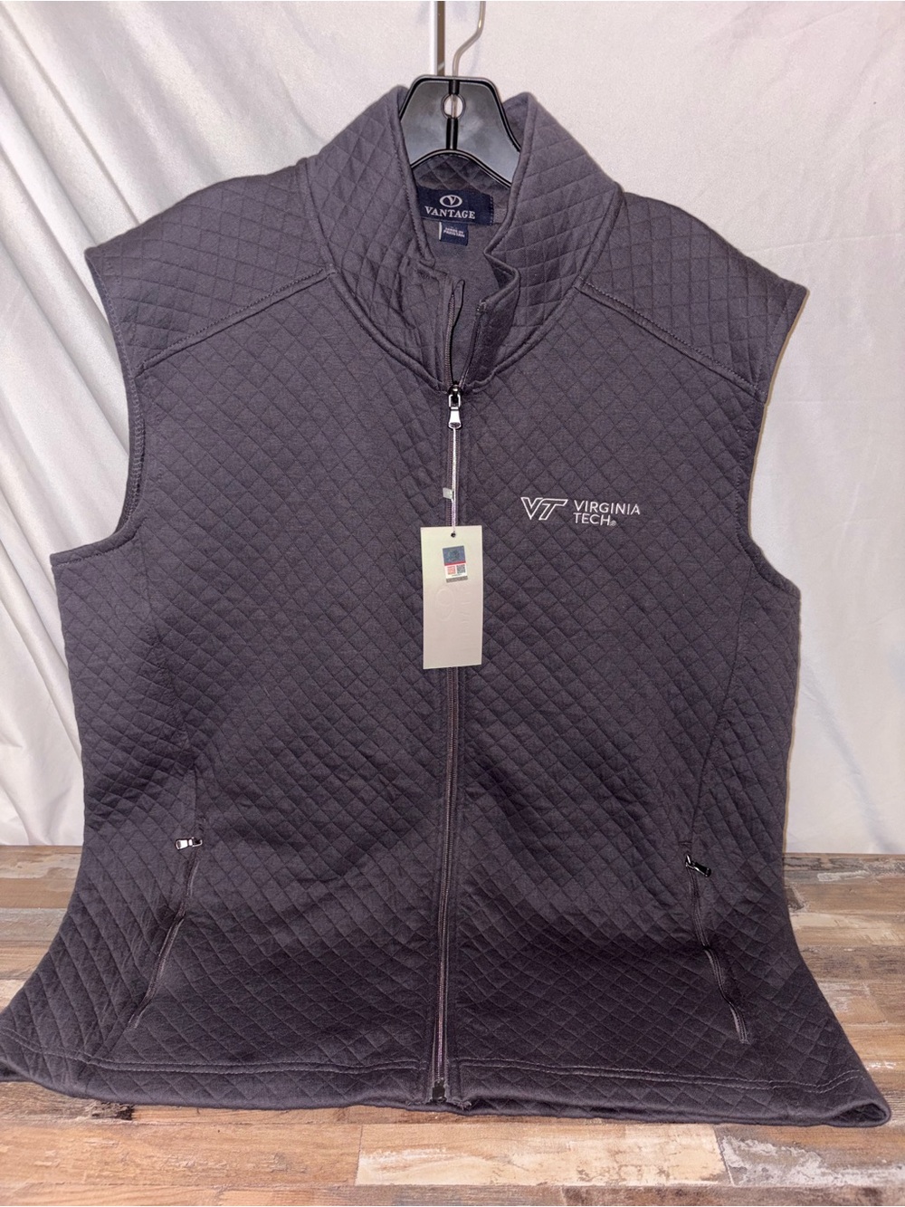 Vantage Apparel Virginia Tech Mesa Diamond Quilted Vest